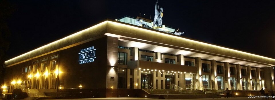 Архитектурное освещение, Театр драмы им. В.М. Шукшина, г. Барнаул